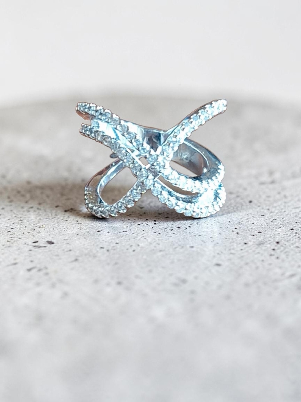6pc Silver Tone Fashion Mixed Ring Set - Picture 6 of 9